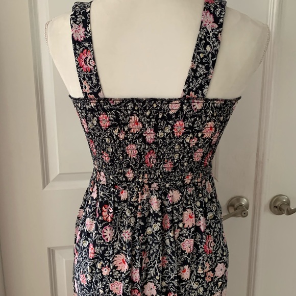 LOFT Floral Smocked Jumpsuit - Picture 10 of 14